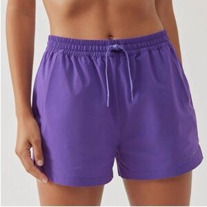 Outdoor Voices Doing Things Shorts | Eggplant Purple | Size Small